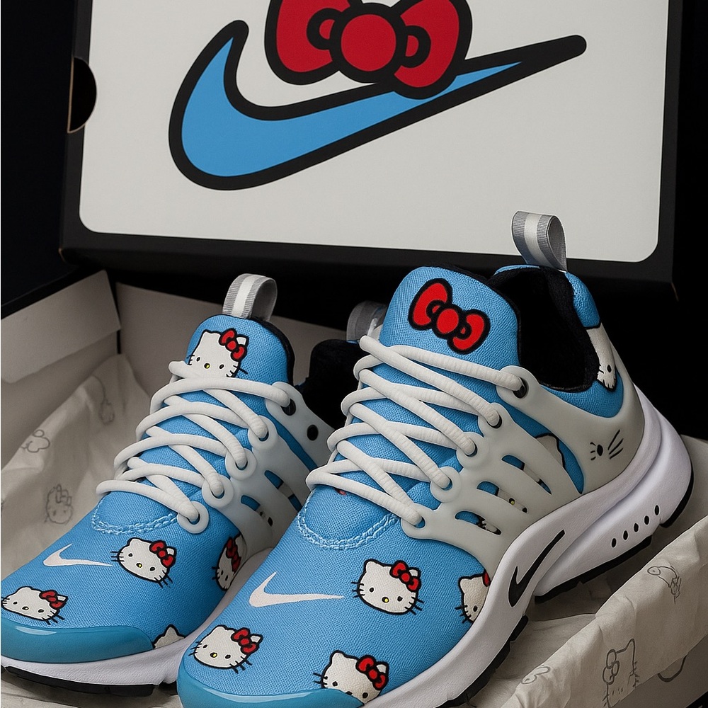 Nike Air Presto QS Hello Kitty University Blue Brand New Women’s  6.5-7 Youth 5